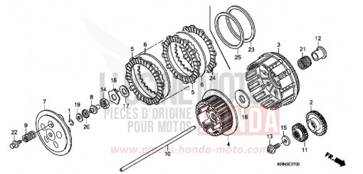 EMBRAYAGE CRF250R5 de 2005